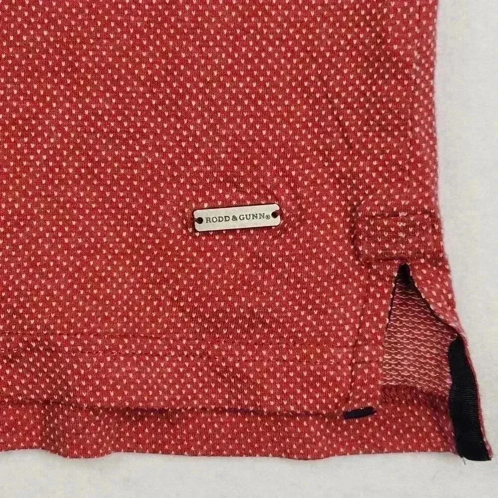 Rodd & Gunn Mens‎ Polo Shirt Short Sleeve XL Garnet Sport Fit Golf Casual READ - Picture 11 of 16
